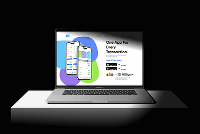 100 app Landing Website Design branding graphic design ui