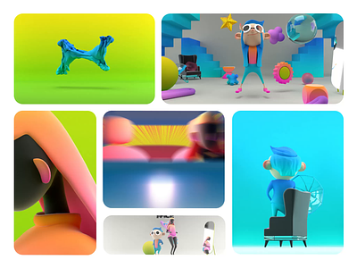 NEW FACE by PSY 3d animation bento design blender design graphic design illustration motion graphics