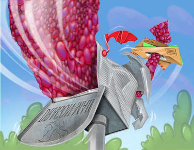 Dragon Mail… childrens illustrator design illustration whimsical whimsy