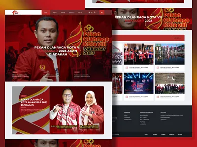 Landing Page Porkot Makassar 2023 app branding design figma graphic design illustration landing page logo mobile prototype typography ui uiux ux vector web web design