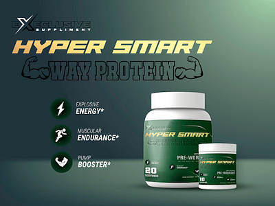 'HYPER SMART WAY PORTINE' Packaging design. brand identity branding branding design graphic design gym packaging design print product packaging suppliment packaging visual identity way portine