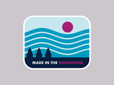 Made in the Mountains Badge - Human Nature Designs colorado badge colorado design colorado illustration forest badge forest design forest illustration human nature designs made in the mountains mountain badge mountain design mountain illustration nature badge nature design nature illsutration outdoor badge outdoor design outdoor illustration