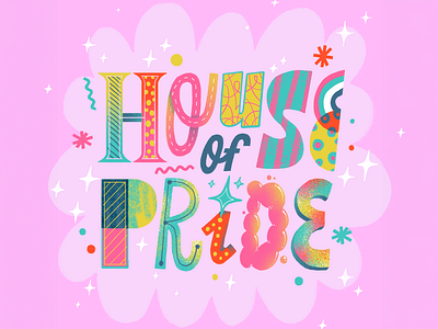 House of Pride font gay lettering lgbtq logo pride queer text trans type type design typography