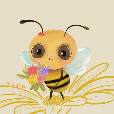 BEE KIND bee branding design graphic design illustration vector