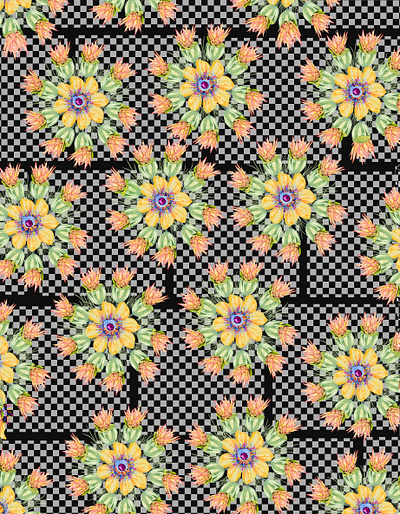 Weaving Type Floral Seamless Pattern canva chess collage floralpattern graphic design seamlesspattern whimsical