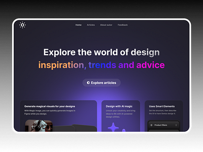 Design Blog | Web design inspiration ui web web design
