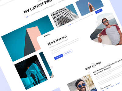 Portfolio for Web Developer graphic design portfolio ui