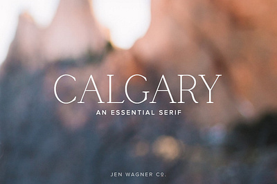 UPDATE Calgary An Essential Serif calgary classic classy contemporary elegant essential fashion jen wagner jen wagner co logo magazine serif