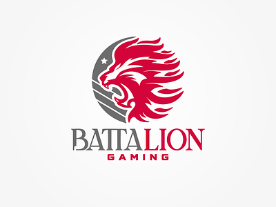 BattaLION aggresive animal branding character design esports fierce graphic design illustration lion lions logo logotype mascot savage star vector