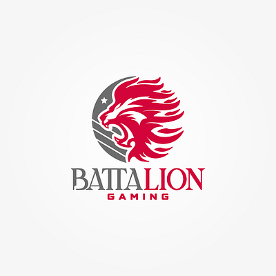 BattaLION aggresive animal branding character design esports fierce graphic design illustration lion lions logo logotype mascot savage star vector