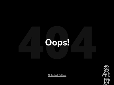 Oops: Don't Panic! It's just 404 page. 404 page app design design graphic design illustration oops ui uiux web design