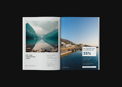 Rimberio Travel Magazine booklet branding company profile design editorial layout magazine print