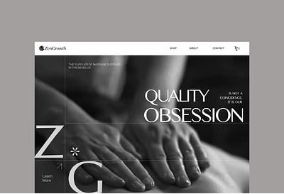 ZenGrowth - Spa webpage ©2024_01 animation beauty beauty retailer buy cosmetic eccomerce massage motion product design shop skin skincare spa store therapy treatment ui ux