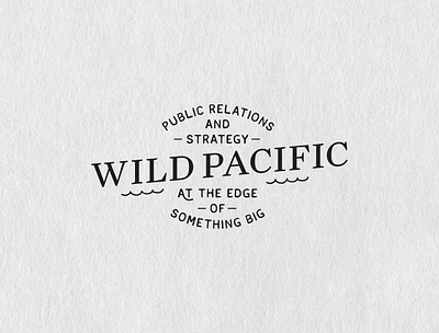 Wild Pacific Logo Design hand drawn northwest oregon portland pr public relations west coast