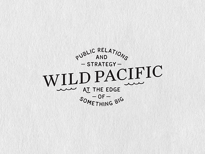 Wild Pacific Logo Design hand drawn northwest oregon portland pr public relations west coast
