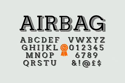 Slab Serif font Airbag Hipster airbag hipster display font hipster slab serif font