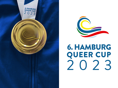 Hamburg Queer Cup 2023 CI branding competition graphic design illustration logo olympia pride queer sport sport club sport cup