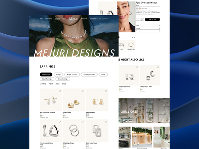 MEJURI REDESIGN design site ui ux uxui web design