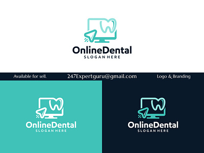 Dental clinic online logo design template dental logo with click 3d animation free dental clinic logo graphic design logo motion graphics