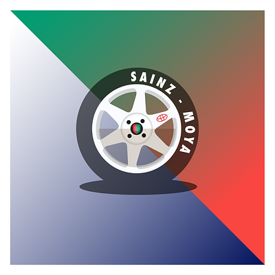 Castrol WRC automotive castrol corolla design flat graphic design illustration rally wrc toyota wheel wrc
