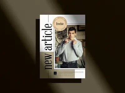 Free Shadow Poster Mockup flyer mockup