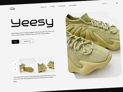 UI for yeesy branding e commerce figma photoshop shop sport ui ux web design