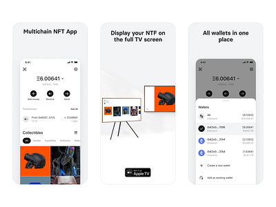 CLOT Wallet · App Store Screenshots app app store app store screenshots clean crypto graphic design ios minimal mobile nft principle screenshots ui user experience user interface wallet
