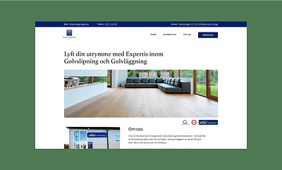 Flooring company website from Sweden branding design figma logo typography ui ux website design