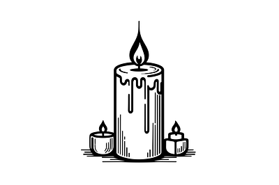Candle SVG design