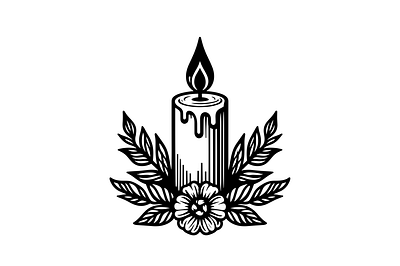Candle SVG design