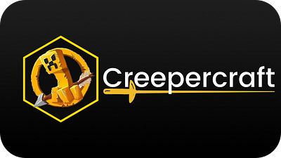 Creepercraft banner (simple ver) 3d branding logo