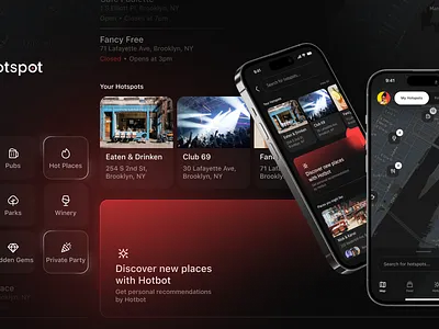 2023 Work Recap - AI Map app cards categories location map minimalistic mockup proposal ui ux visual