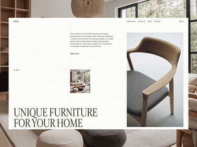 Anbel – online shop furniture design online shop typ typography ui ux