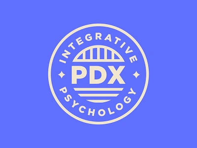 PDX Integrative Psychology badge badge design brand branding crest graphic design logo logo design logo mark oregon portland rebrand symbol symbolism type typography