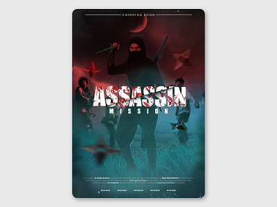 Poster Design - Assassin Movie design poster film poster graphic design movie poster movie poster design poster poster design