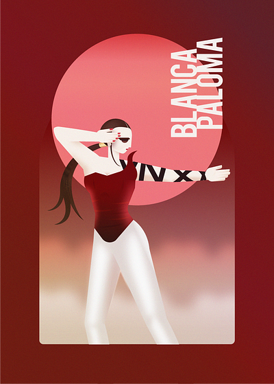 Blanca Paloma eurovision graphic design