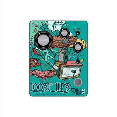 LOOSE LIPS pedal design mockup adobe illustrator graphic design illustration product design