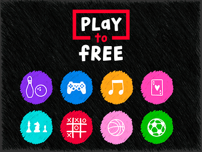 Play to Free Branding Project alwaysbecoloring branding design graphic design icons illustration logo procreate typography