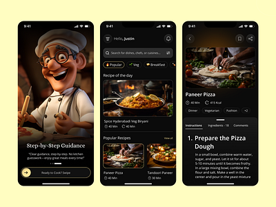 Recipe App - Concept app app design application design figma mobile app recipe ui ux