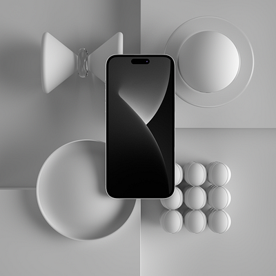 Abstract Device Mockups for DesignStripe App 3d abstract apple branding design graphic design iphone mockup modelling rendering ui