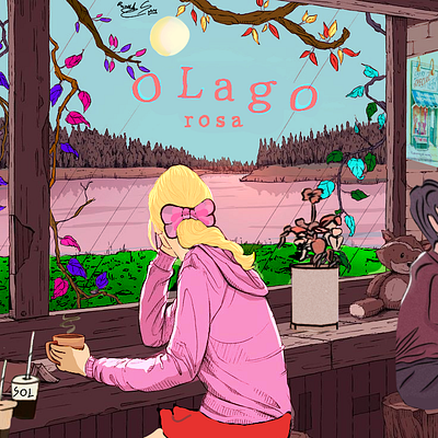 O Lago Rosa amizade animation arte arte digital desenhos graphic design ilustração o lago rosa projeto sol sovyys vida