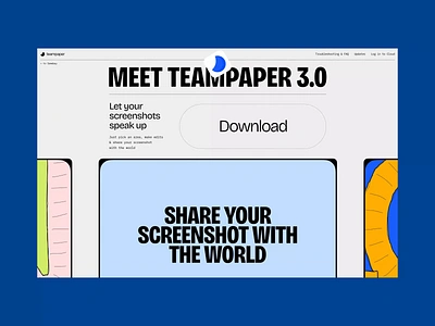 Teampaper. Landing page, hero section. design homepage landing landing page landingpage page screenshot tool screenshots site teampaper web web designer web site webdesign webpage website website designer websites