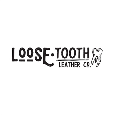Loose Tooth Leather Co. company logo adobe creative suite adobe illustrator graphic design logo design