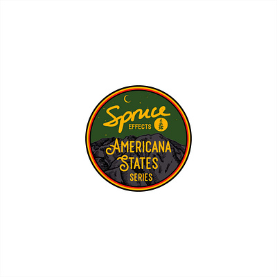Spruce Effects Americana Series badges adobe illustrator graphic design logo design packaging design