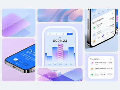 Mobile Banking App - Concept 3d app bank banking figma finance finance app finance management mobile ui wallet