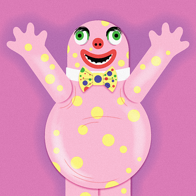 Mr. Blobby 1990s blobs british comedy costume creepy cute england fictional character funny great britain illustration mister monster nineties pink pranks television tv shows weird