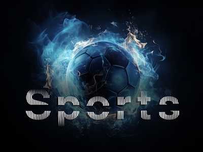 Dynamic Branding Typography blue fire custom font design dynamic font font design futball futboll graphic design line selfmade soccer sports sports font typografie typography typography design vertical line font