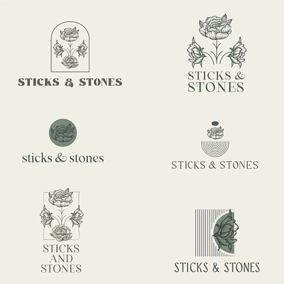 Sticks & Stones- concept designs branding concept design design graphic design identity lockup design logo typography vector