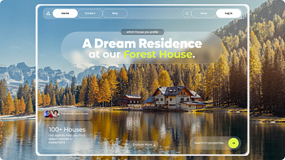 KIngstong - House Rent Website branding graphic design ui