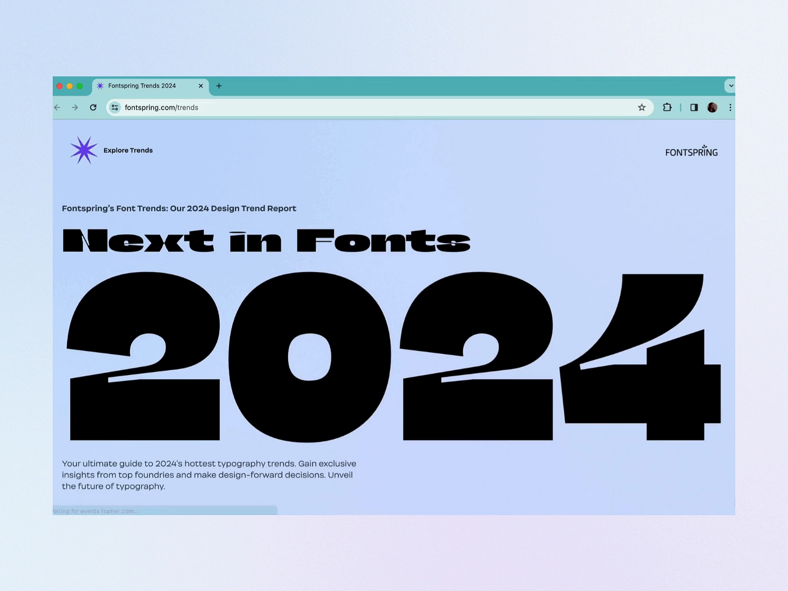Fontspring Typography Trends 2024 by Kaity Hammerstein on Dribbble